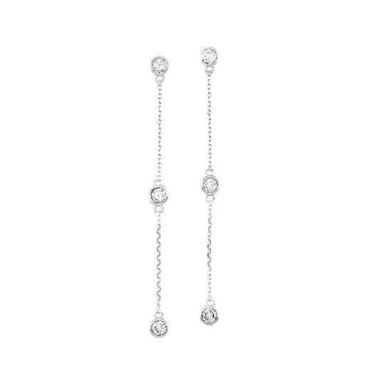 Gems One 14Kt W Earring 1/4Ctw