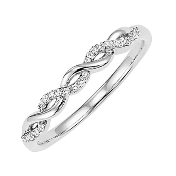 Gems One 10Kt White Gold Diamond (1/20 Ctw) Ring