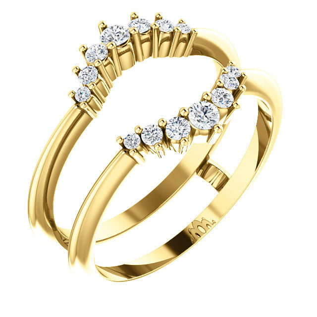 Stuller 14k Yellow Gold Diamond Ring Guard
