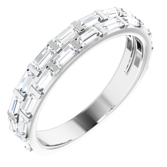 Platinum 3/4 CTW Diamond Anniversary Band