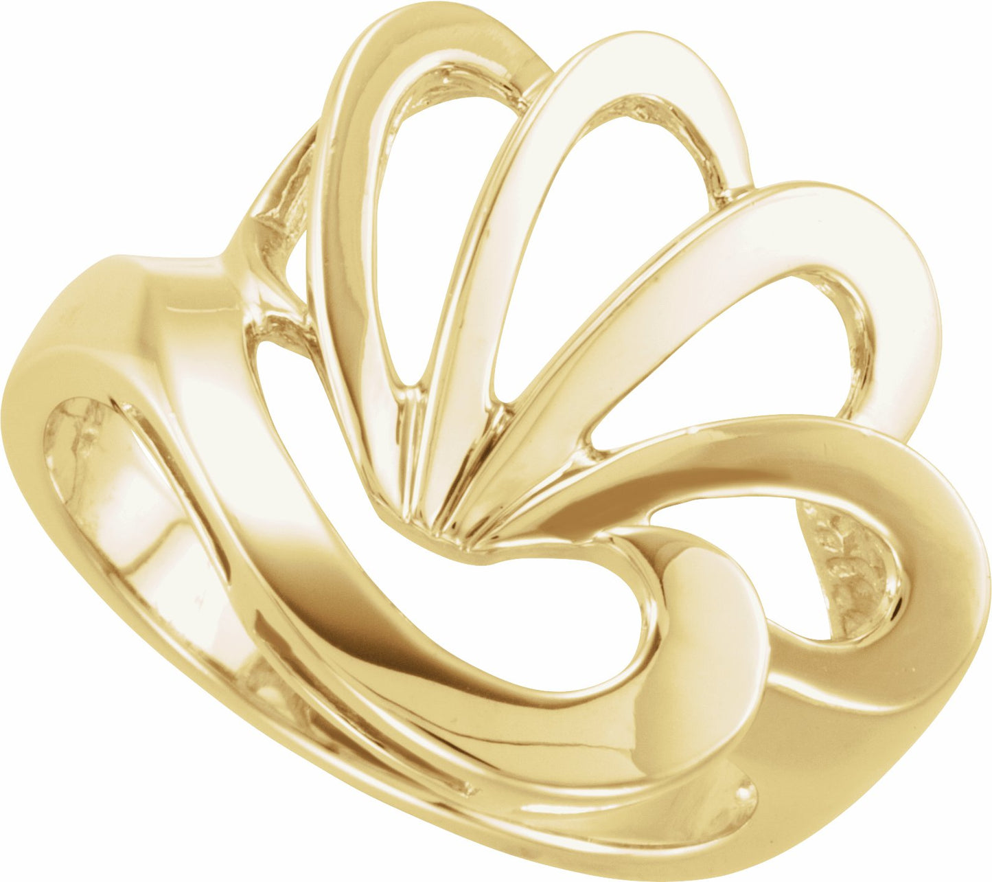 10K Yellow Freeform Ring