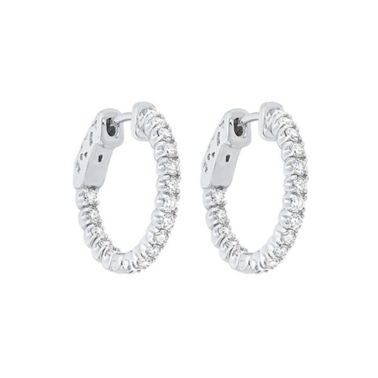 Gems One 14Kt White Gold Diamond (1Ctw) Earring