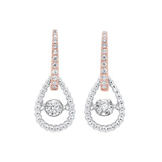 Gems One 10Kt White Rose Gold Diamond (1/4Ctw) Earring