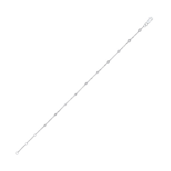 Gems One 14Kt White Gold Diamond (1/2Ctw) Bracelet