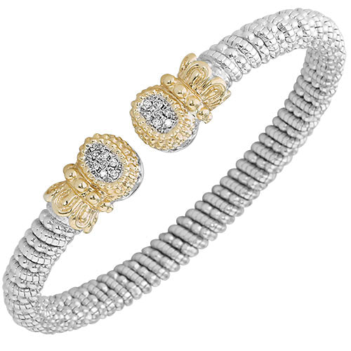 Alwand Vahan 6mm 14k Gold & Sterling Silver Diamond Bracelet