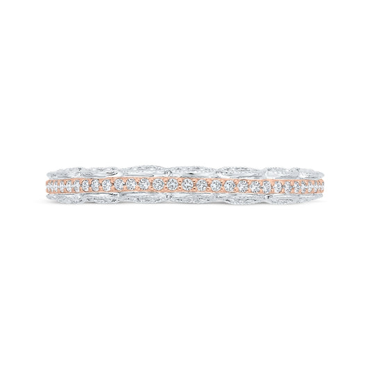Shah Luxury 14K Two-Tone Diamond Wedding Band