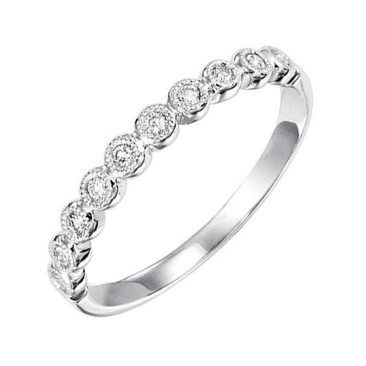 Gems One 14Kt White Gold Diamond(1/8Ctw) Ring