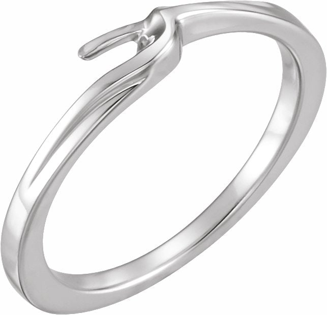 14K White Band
