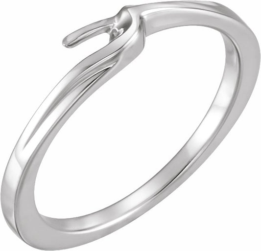 14K White Band