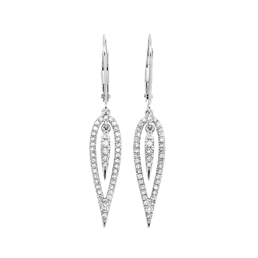 Gems One 14Kt White Gold Diamond (1/2Ctw) Earring