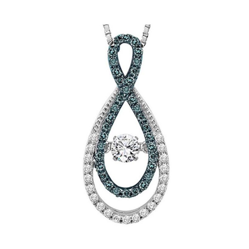 Gems One 14KT Yellow Gold & Diamond Rhythm Of Love Neckwear Pendant  - 5/8 ctw