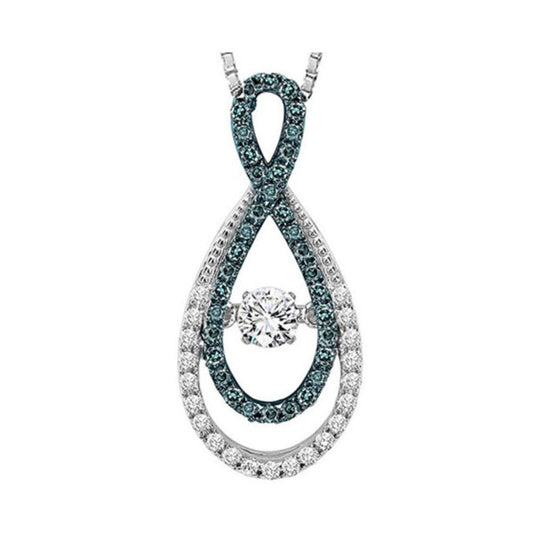 Gems One 14KT Yellow Gold & Diamond Rhythm Of Love Neckwear Pendant  - 5/8 ctw