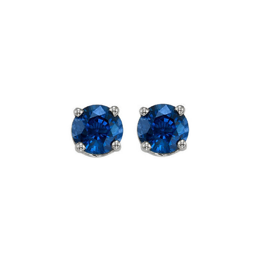 Gems One 14Kt White Gold Sapphire (1 Ctw) Earring