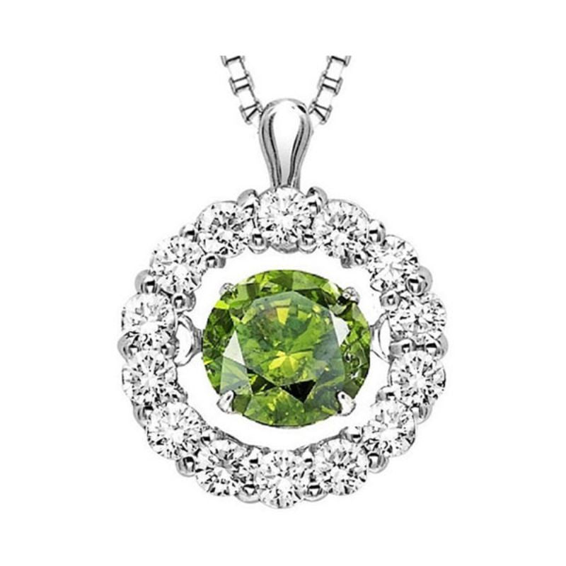 Gems One 14KT White Gold & Diamond Rhythm Of Love Neckwear Pendant  - 3/4 ctw