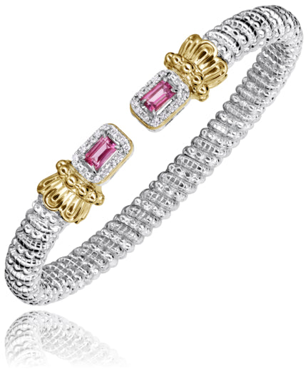 Vahan 14k Gold & Sterling Silver Chrome Diopside Bracelet