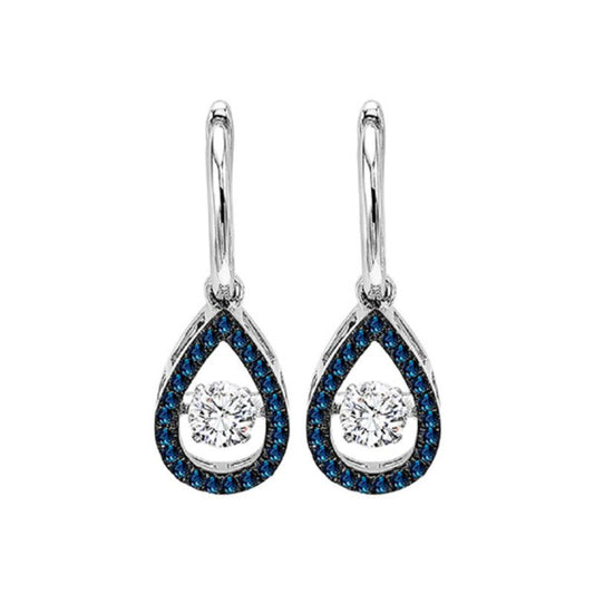 Gems One 14KT White Gold & Diamond Rhythm Of Love Fashion Earrings  - 3/4 ctw