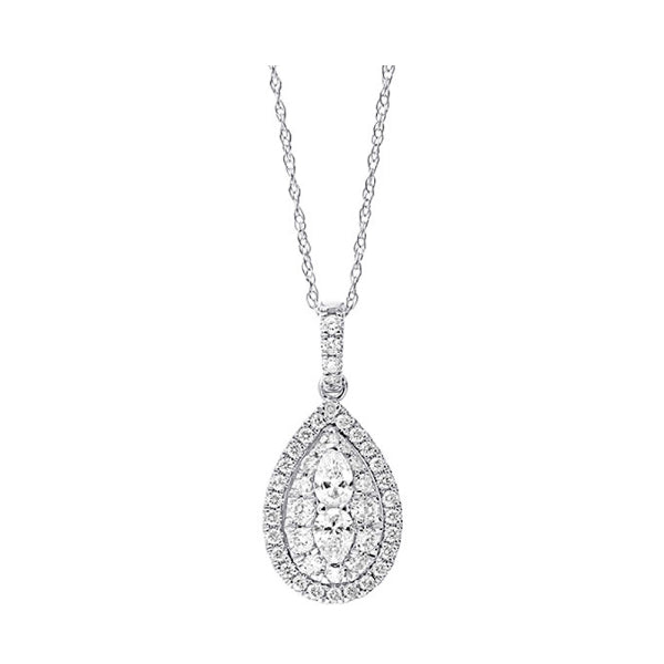 Gems One 14Kt White Gold Diamond (1/2Ctw) Pendant