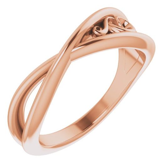 14K Rose Sculptural-Inspired  Ring