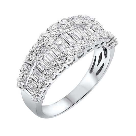Gems One 14Kt White Gold Diamond (1Ctw) Ring