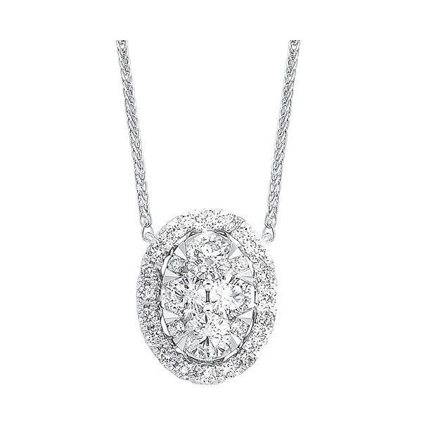 Gems One 14Kt White Gold Diamond (1/4Ctw) Necklace