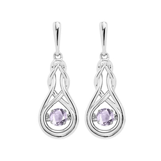 Gems One Silver (SLV 995) Rhythm Of Love Fashion Earrings