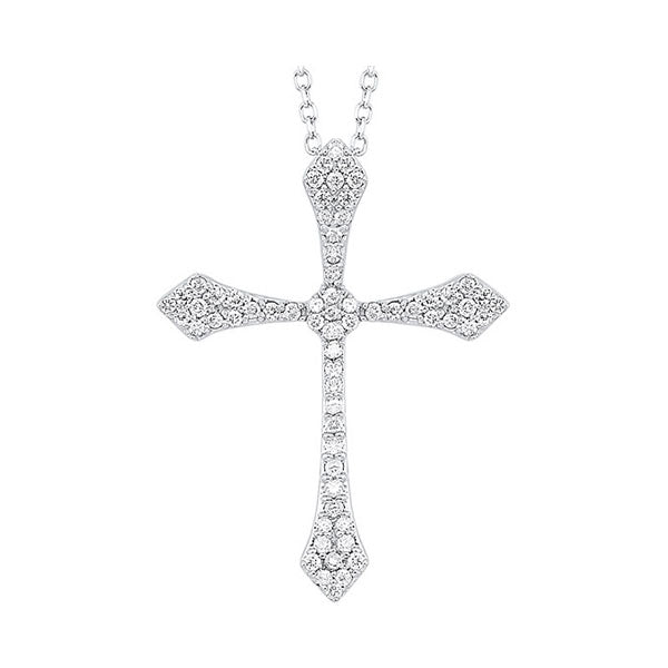 Gems One 14Kt White Gold Diamond (1/20 Ctw) Pendant