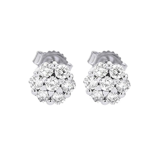 Gems One 14Kt White Gold Diamond (1/2Ctw) Earring