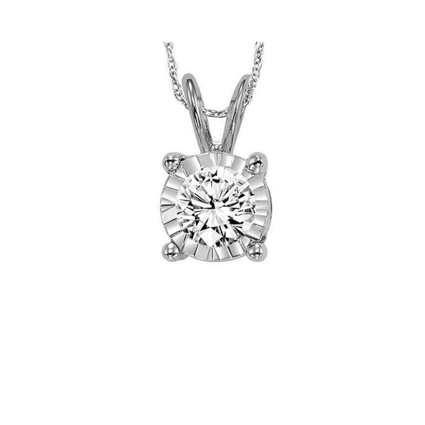 Gems One 14Kt White Gold Diamond (1/10 Ctw) Pendant