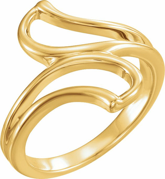 14K Yellow Freeform Remount Ring