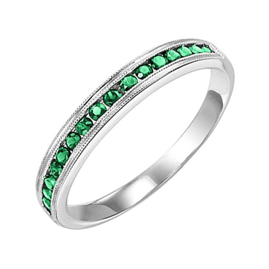 Gems One 14Kt White Gold Emerald (1/3 Ctw) Ring