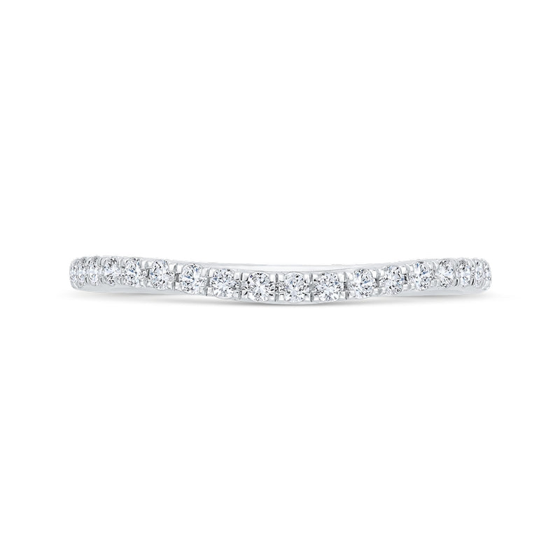 Shah Luxury 14K White Gold Diamond Wedding Band