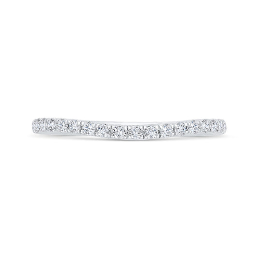 Shah Luxury 14K White Gold Diamond Wedding Band