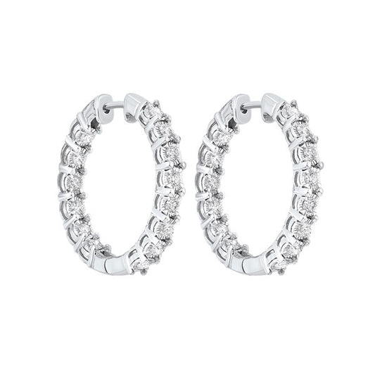 Gems One 14Kt White Gold Diamond (1/2Ctw) Earring