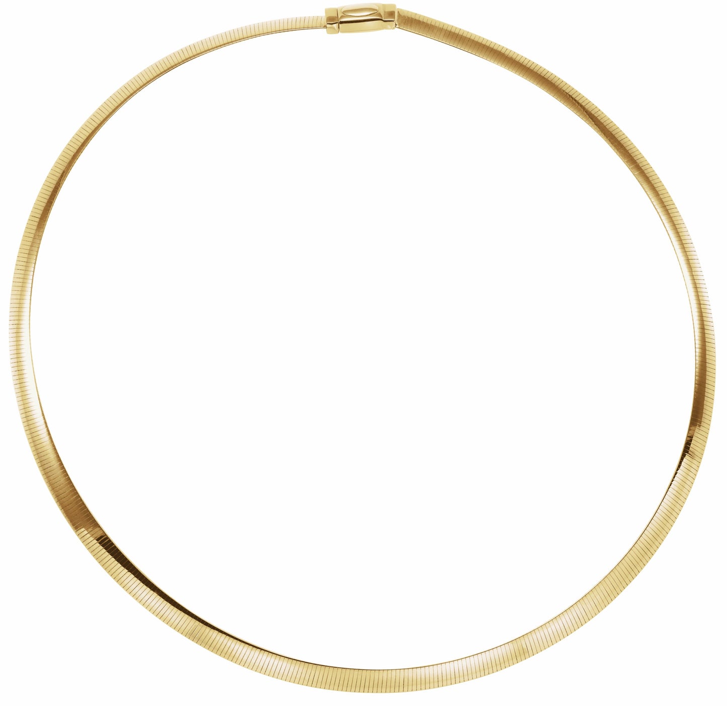14K Yellow/White 6 mm Two-Tone Reversible Omega 7 Chain