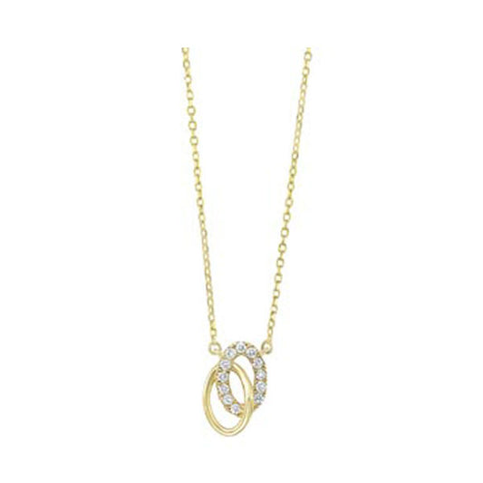 Gems One 14Kt Yellow Gold Diamond (1/12 Ctw) Pendant