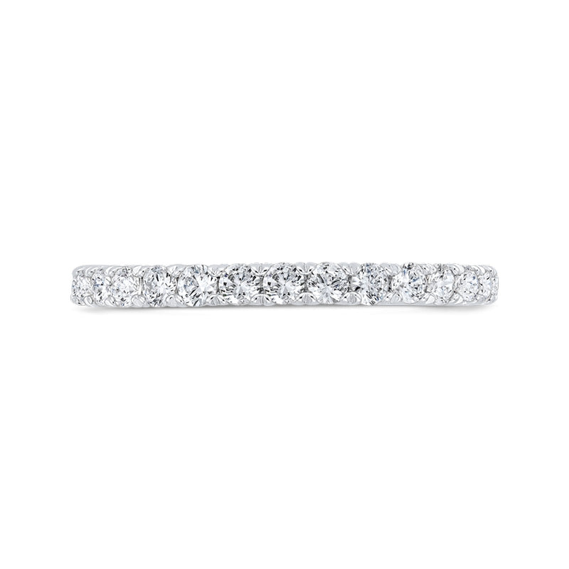Shah Luxury 14K White Gold Diamond Wedding Band