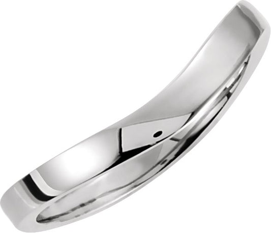 14K White Stackable Ring
