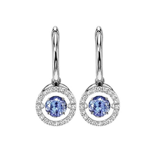 Gems One 14KT White Gold & Diamond Rhythm Of Love Fashion Earrings    - 1/2 ctw