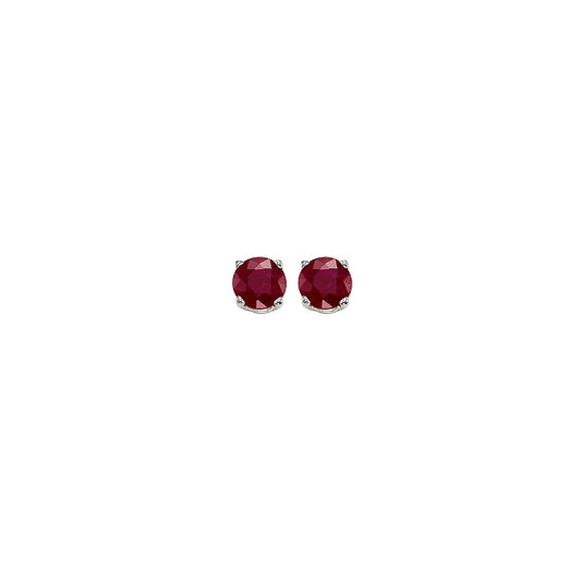 Gems One 14Kt White Gold Ruby (1/4 Ctw) Earring
