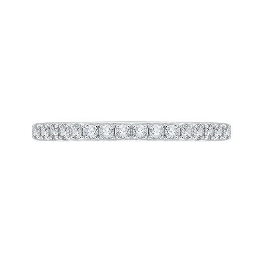 Shah Luxury Round Diamond Half-Eternity Wedding Band In 14K Two-Tone Gold