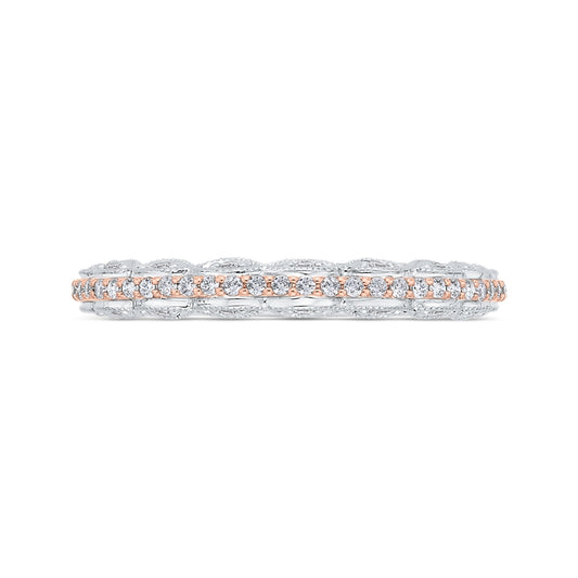 Shah Luxury 14K Two-Tone Diamond Wedding Band