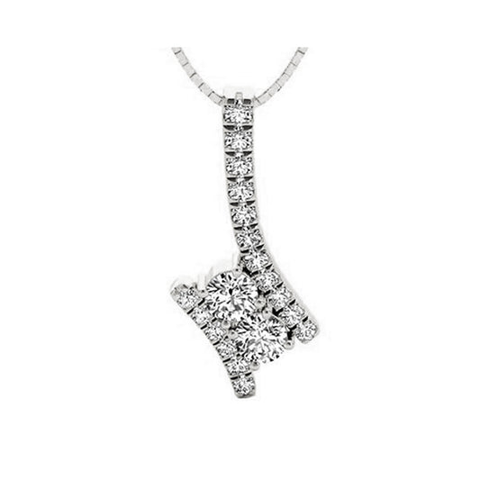 Gems One 14Kt White Gold Diamond (1Ctw) Pendant