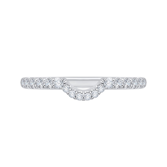 Shah Luxury 14K White Gold Diamond Wedding Band
