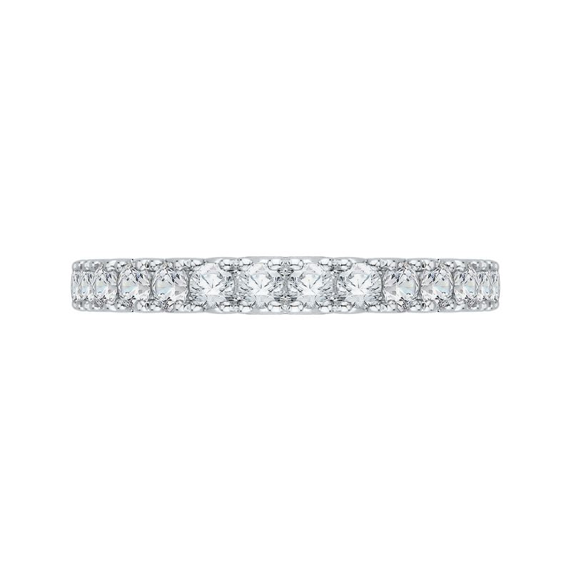 Shah Luxury 14K White Gold Diamond Wedding Band