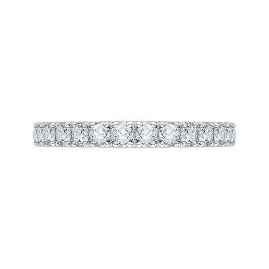 Shah Luxury 14K White Gold Diamond Wedding Band