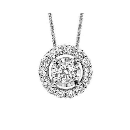 Gems One 14Kt White Gold Diamond (1/2Ctw) Pendant