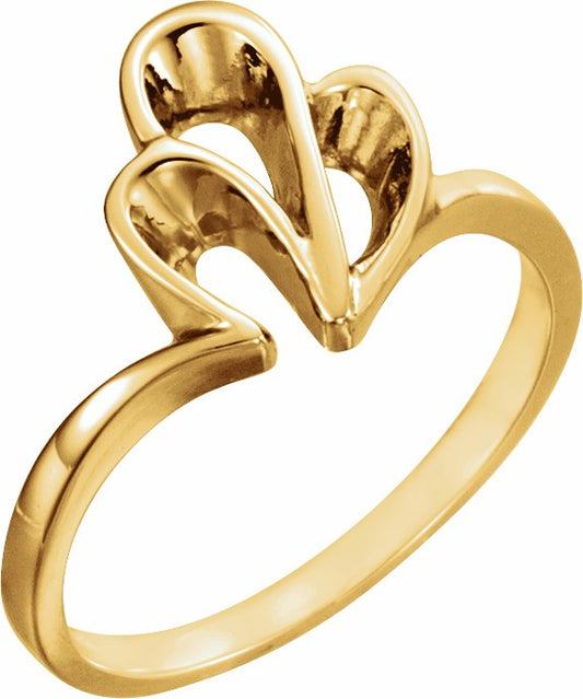 14K Yellow Freeform Remount Ring