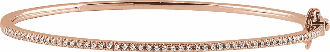 14K Rose 1/2 CTW Diamond Pavu00e9 7 Bracelet