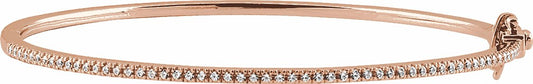 14K Rose 1/2 CTW Diamond Pavu00e9 7 Bracelet