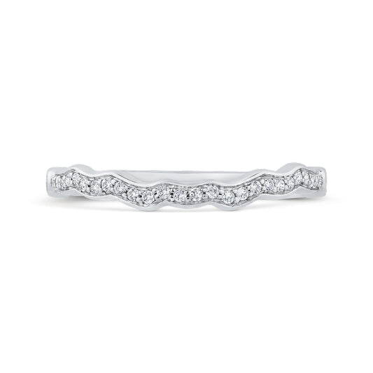 Shah Luxury 14K White Gold Diamond Wedding Band
